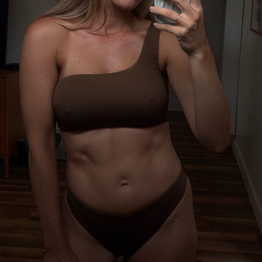 vitamin a one shoulder bikini